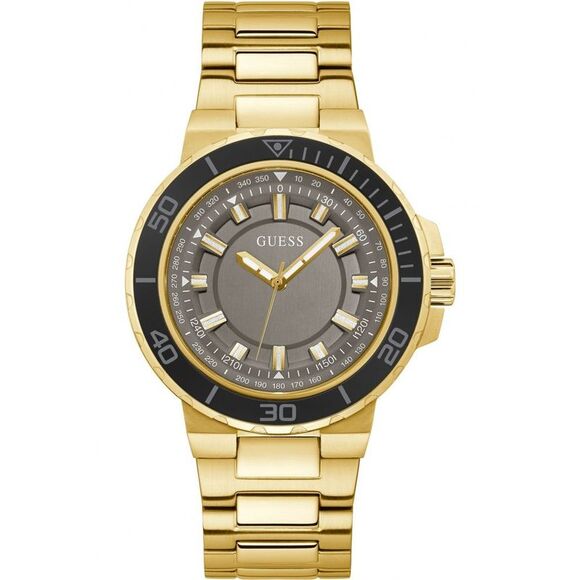Guess Men Dress Watch Gold Stainless Steel Men Gold Watches